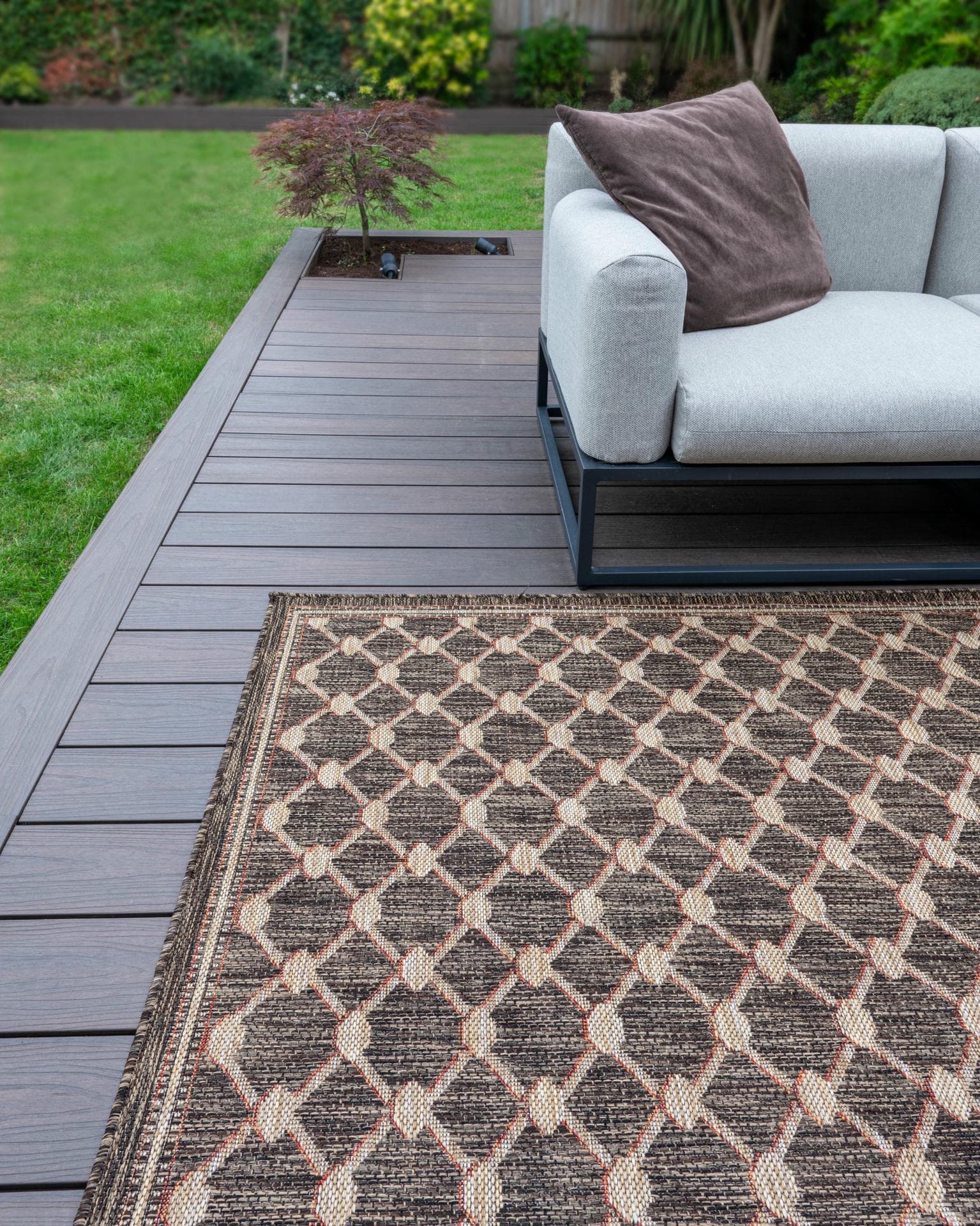 SUMAC (Indoor/Outdoor) - SUM105 - Brown rug, photo 7