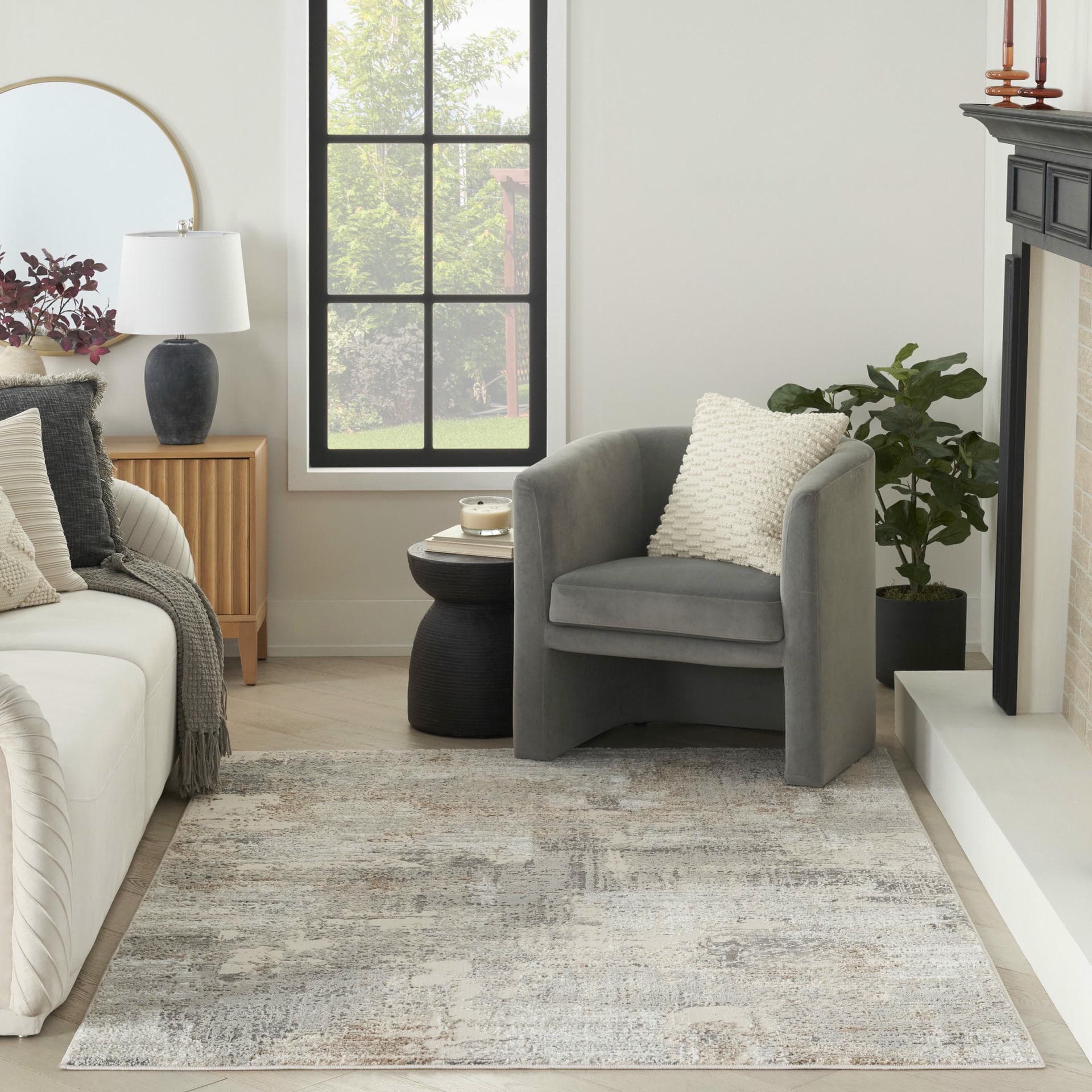 SUSTAINABLE TRENDS - SUT04 - Beige Grey rug, photo 7