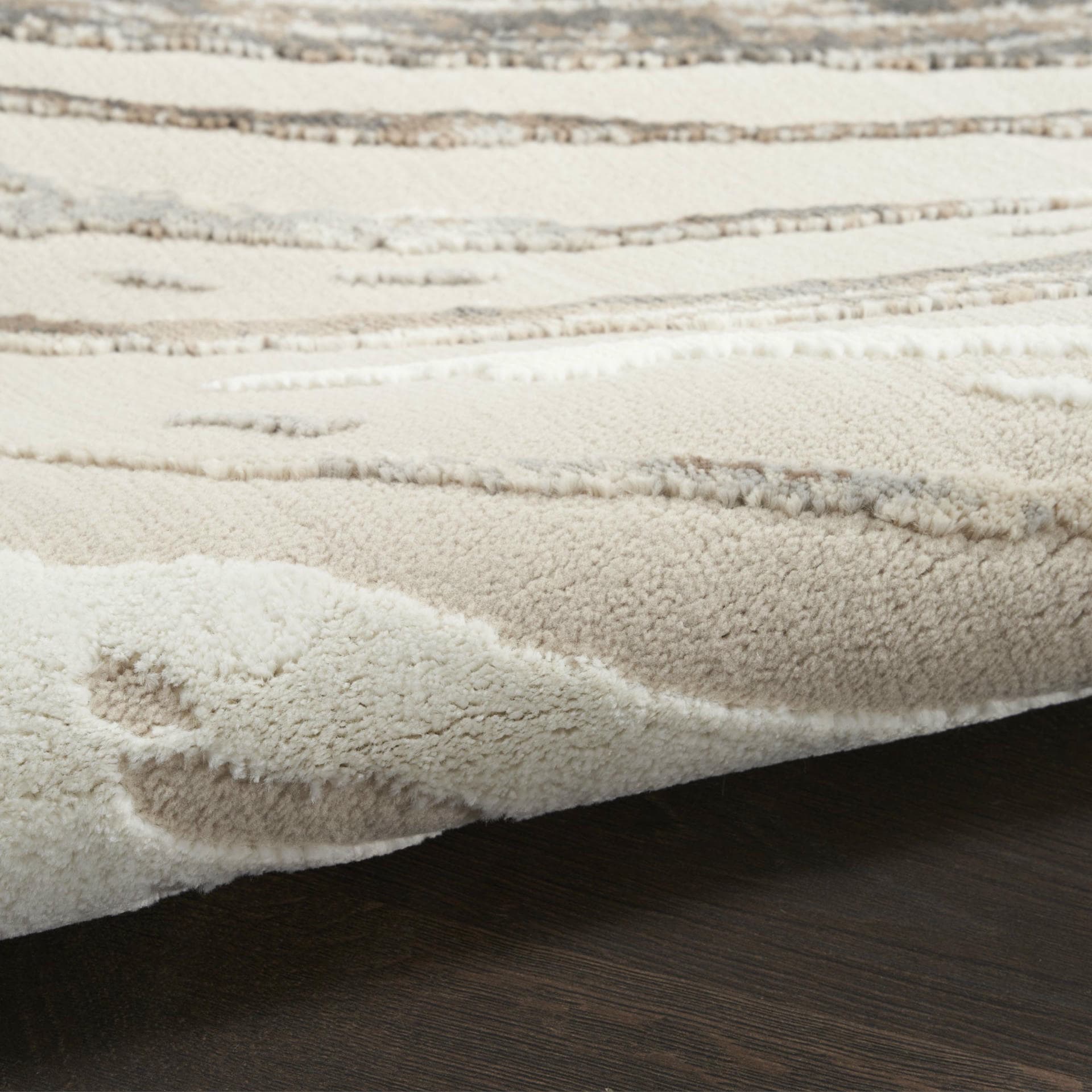 SUSTAINABLE TRENDS - SUT05 - Beige Grey rug, photo 5