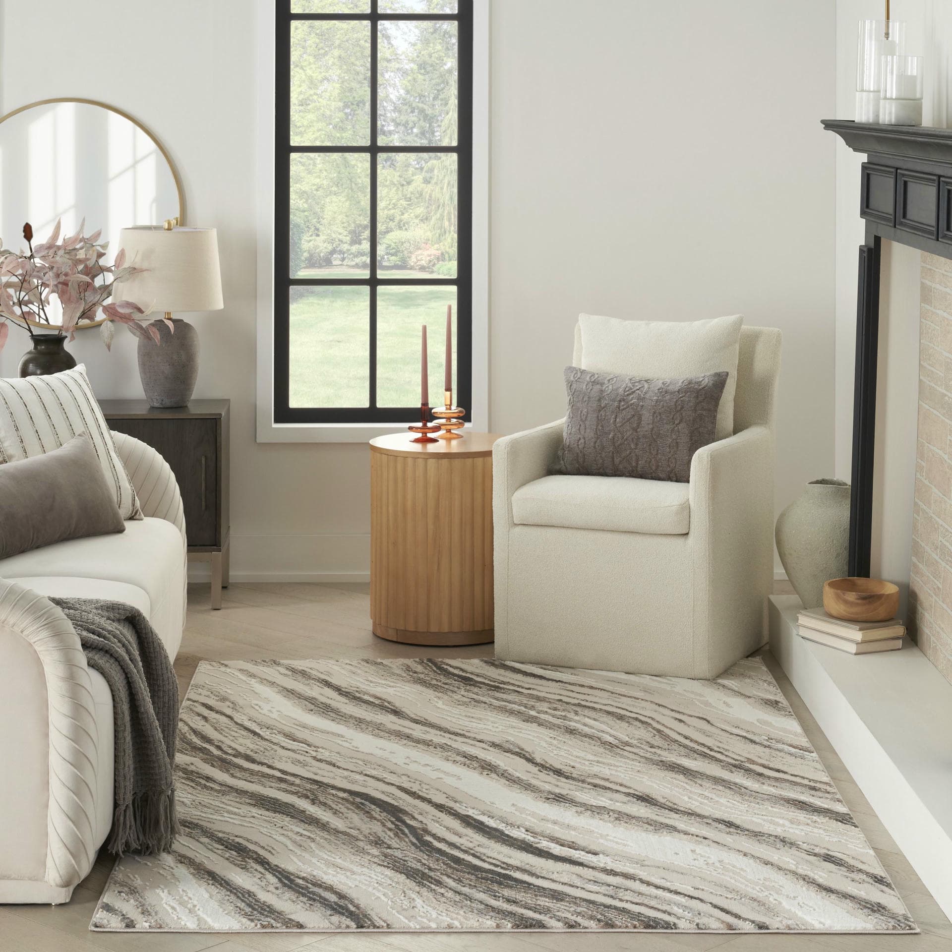 SUSTAINABLE TRENDS - SUT05 - Beige Grey rug, photo 7