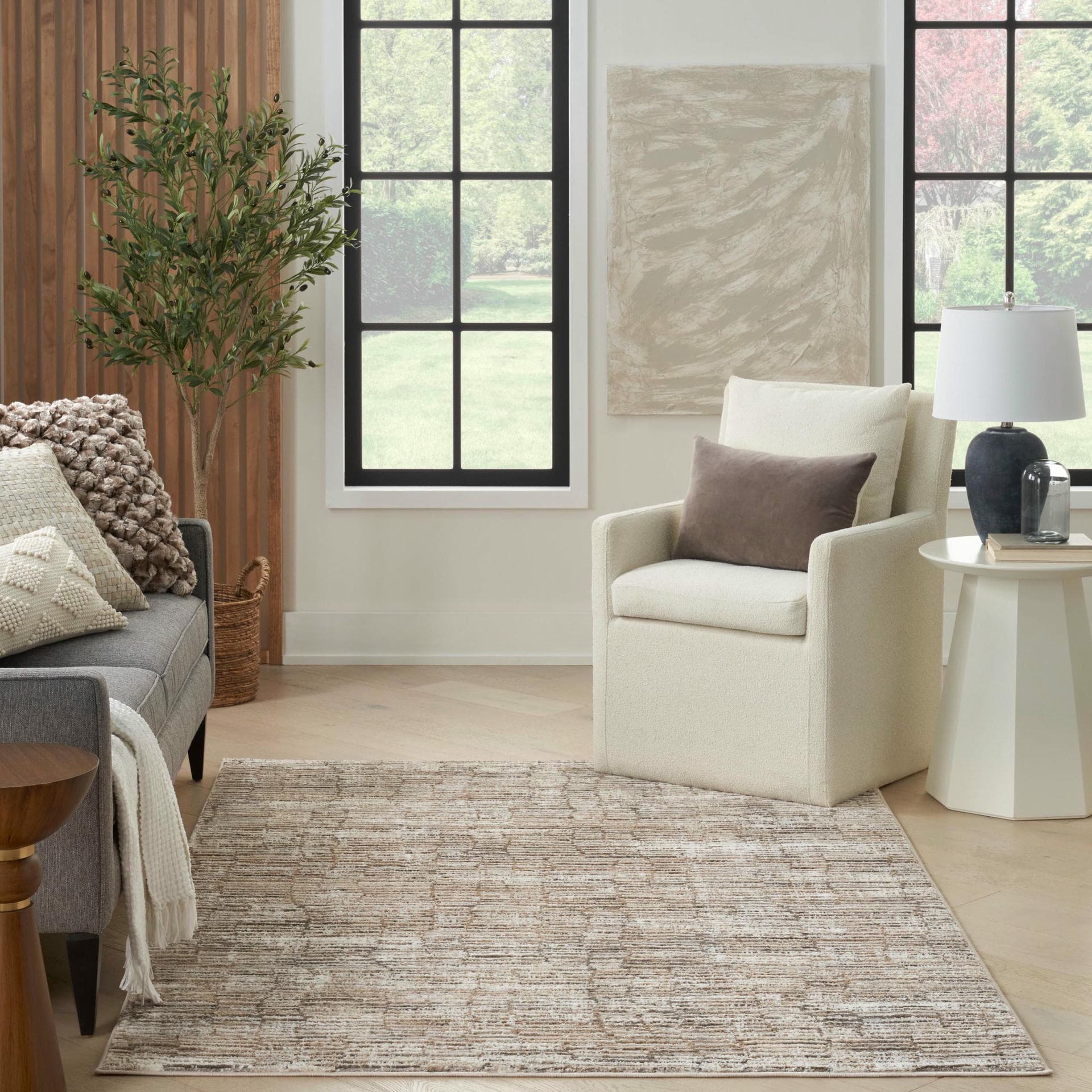 SUSTAINABLE TRENDS - SUT06 - Ivory Mocha rug, photo 7