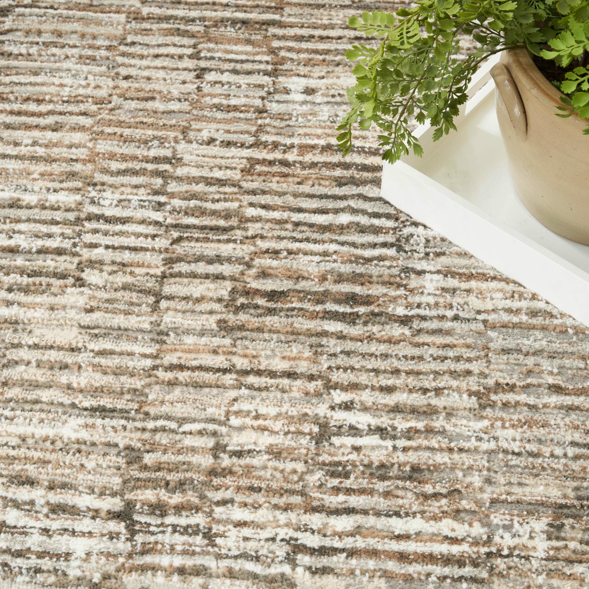 SUSTAINABLE TRENDS - SUT06 - Ivory Mocha rug, photo 8