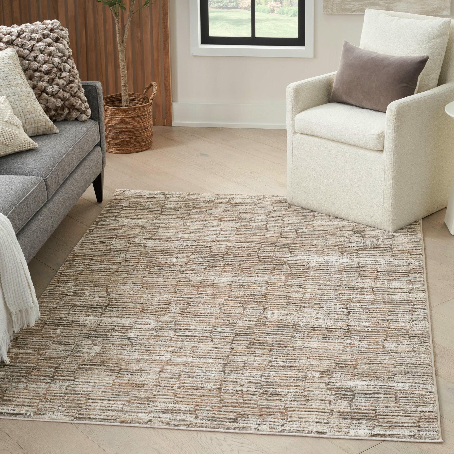 SUSTAINABLE TRENDS - SUT06 - Ivory Mocha rug, photo 9