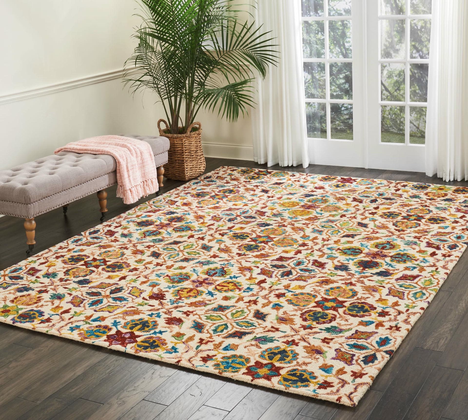 VIBRANT - VIB08 - IVORY rug, photo 5