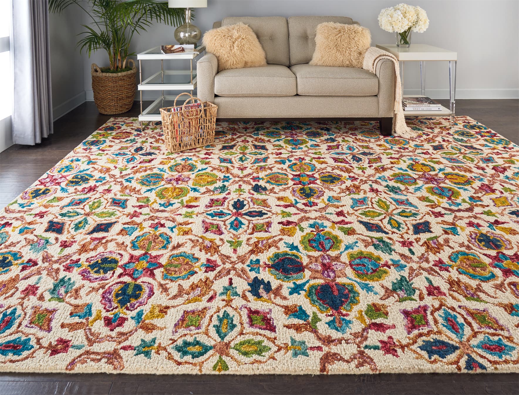 VIBRANT - VIB08 - IVORY rug, photo 6