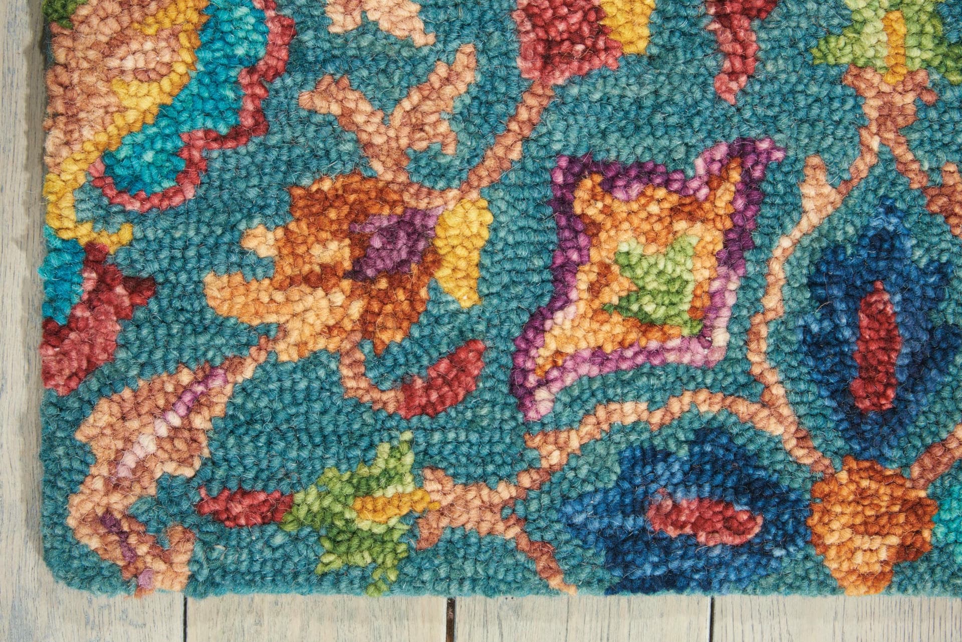VIBRANT - VIB08 - TEAL rug, photo 2