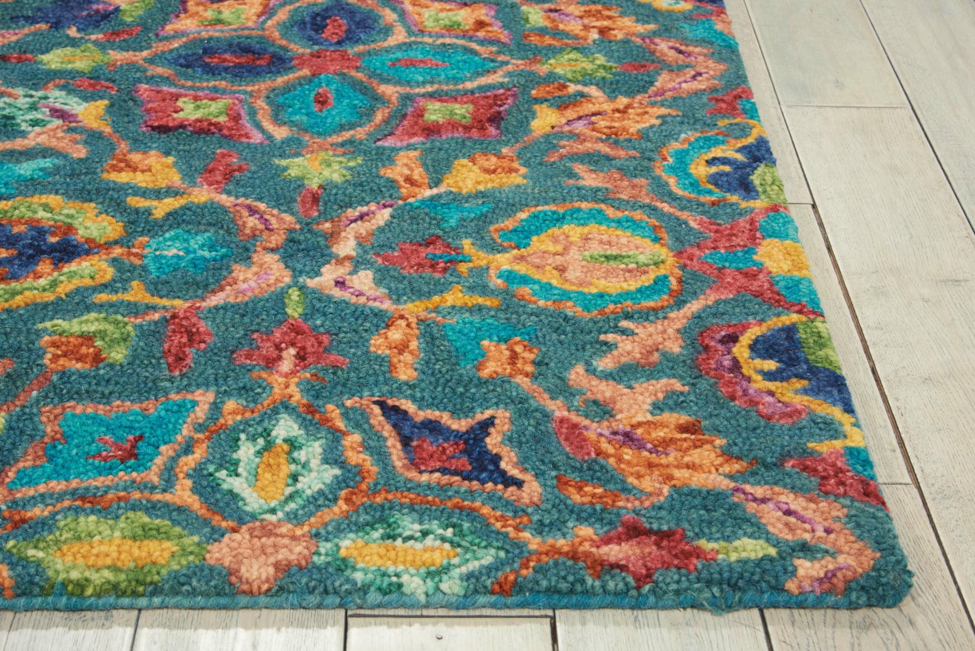 VIBRANT - VIB08 - TEAL rug, photo 3