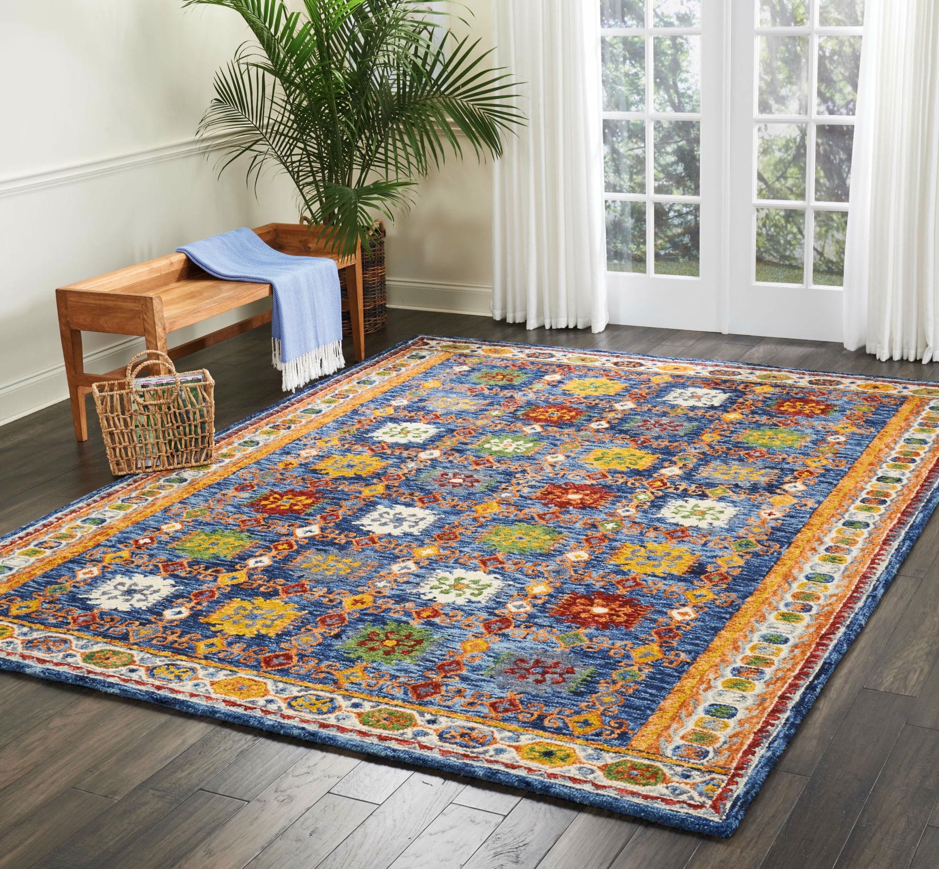 VIBRANT - VIB09 - NAVY rug, photo 6