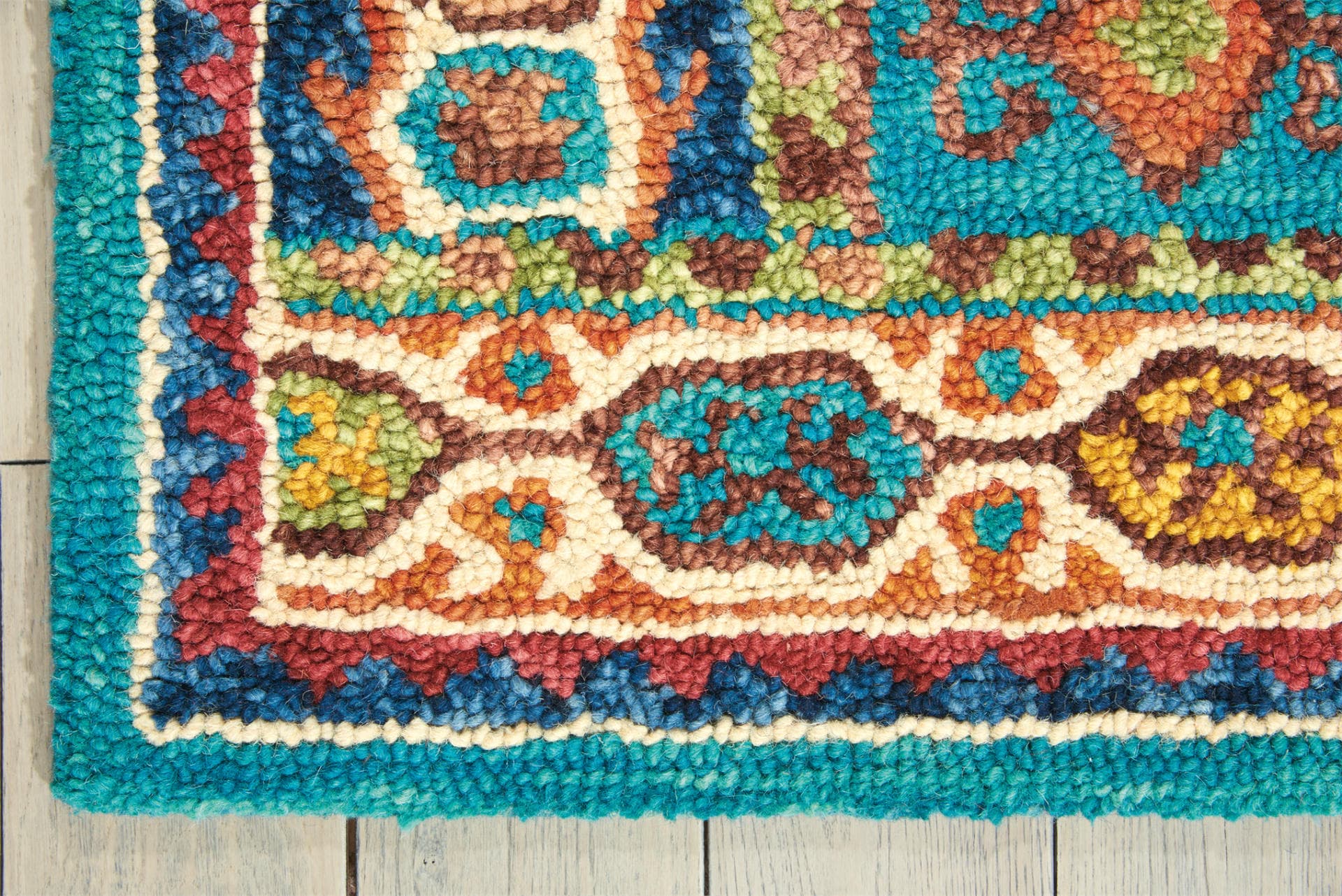 VIBRANT - VIB09 - TEAL rug, photo 2