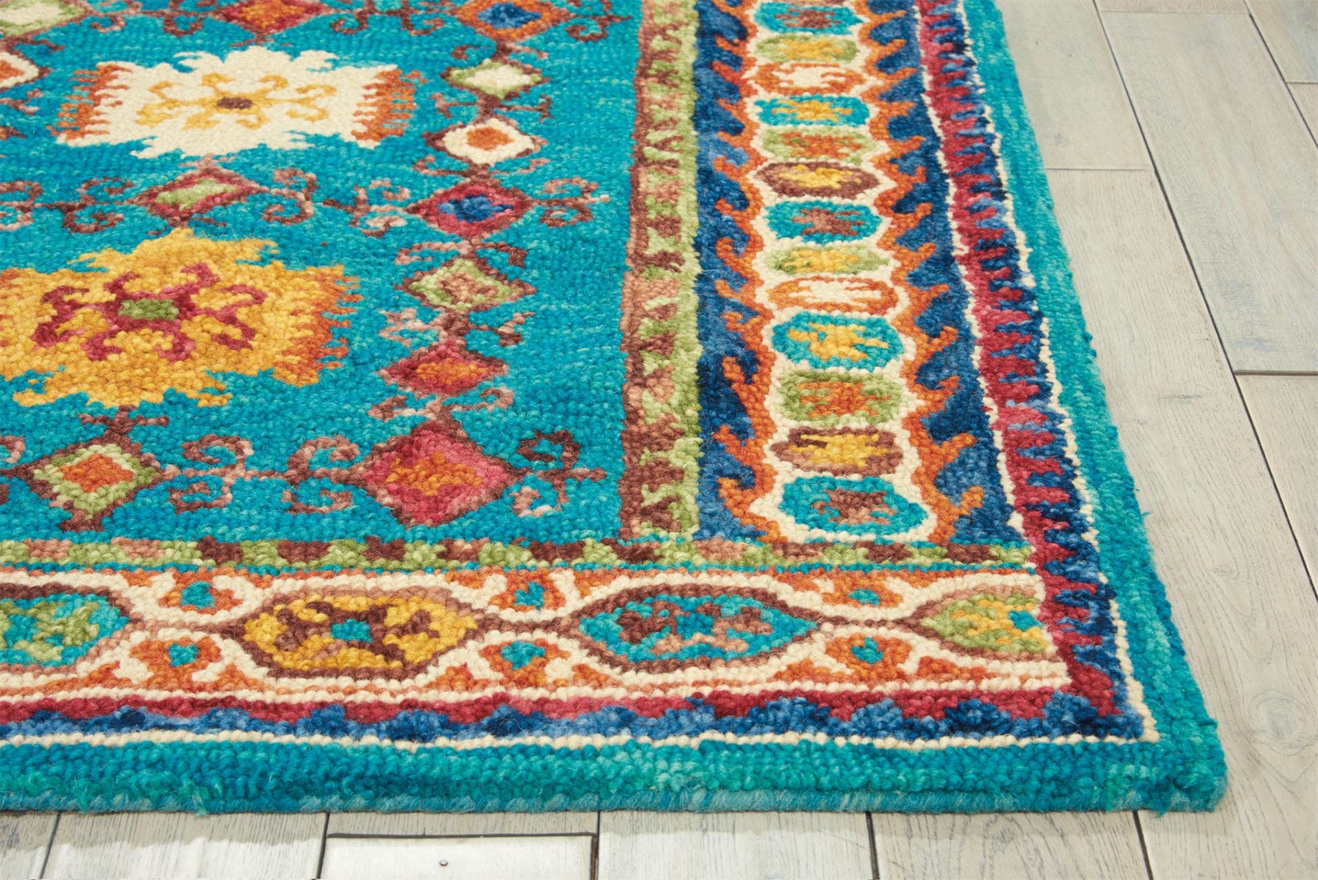 VIBRANT - VIB09 - TEAL rug, photo 3