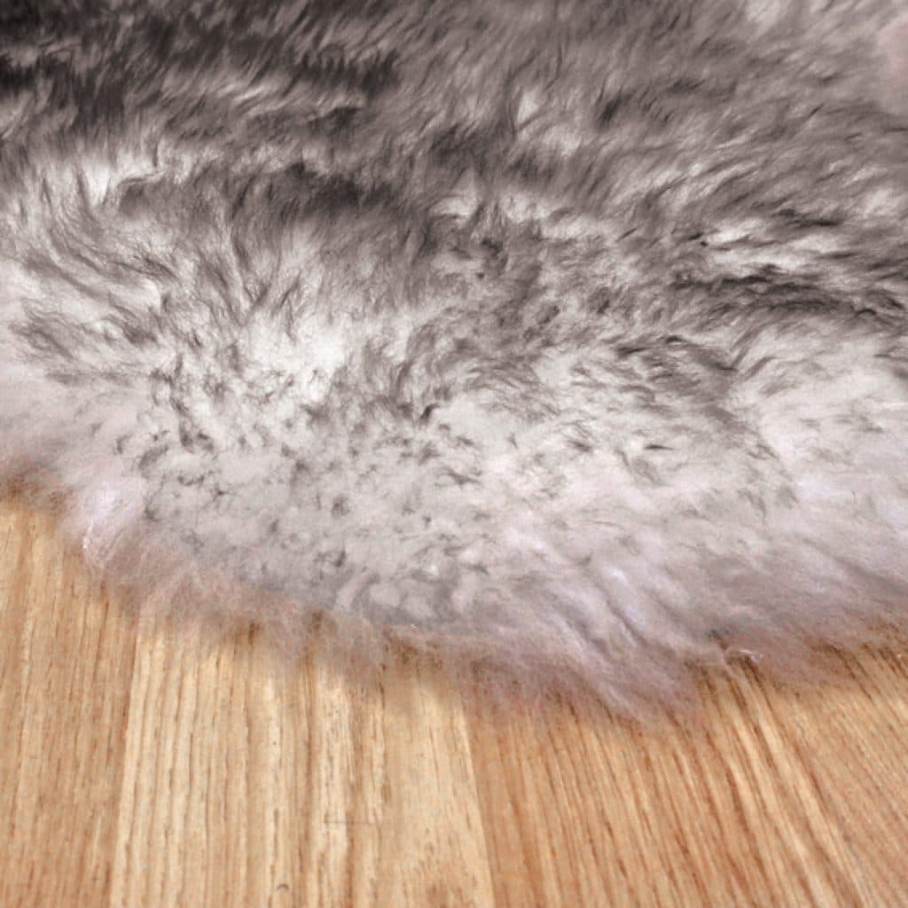 Double Natural Sheepskin JSK000DGY - Cream with Grey - 100% Australian Wool